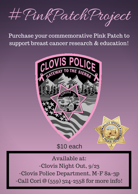 Pink Patch Project - Folsom Police Department - Albie Aware Breast Cancer  Foundation