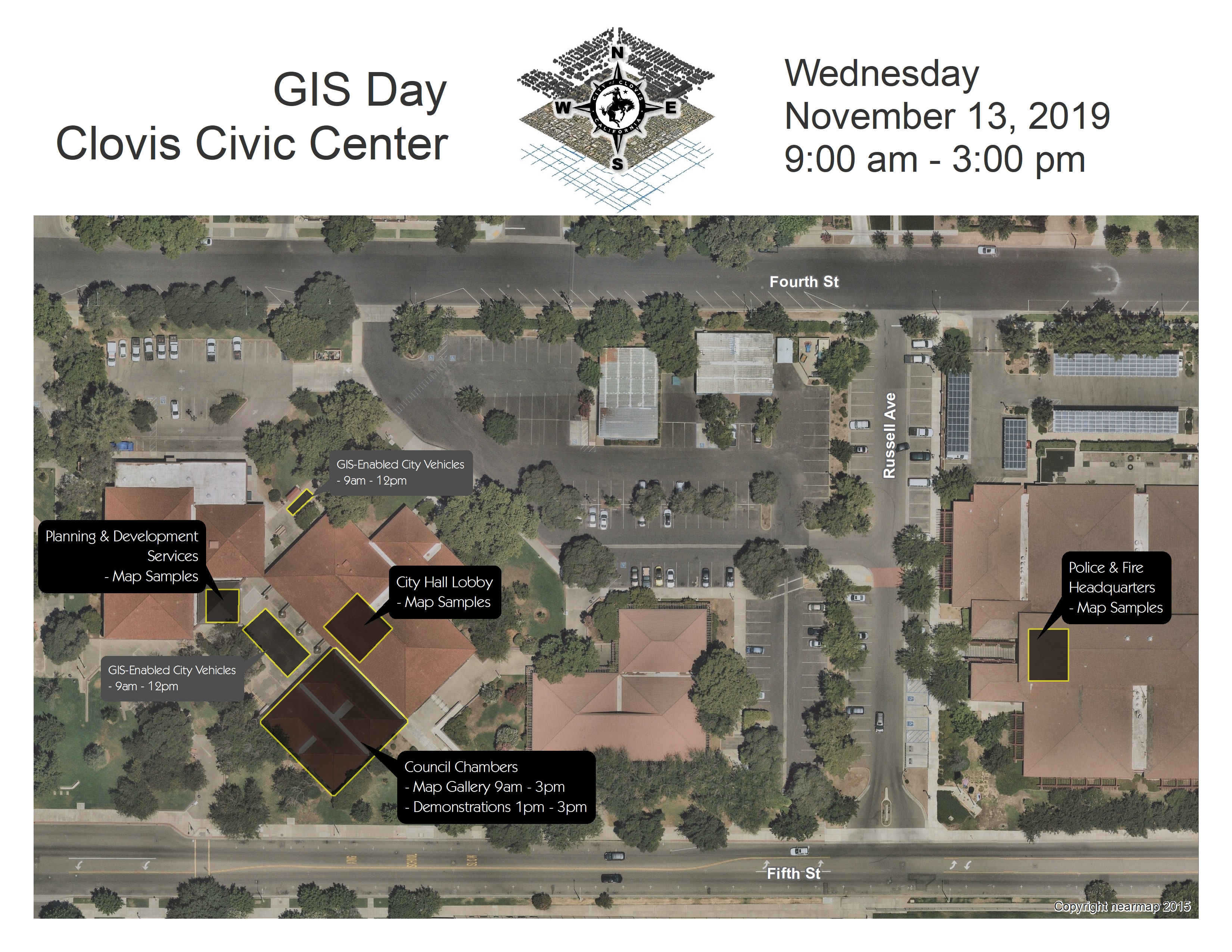 Map of GIS Day Events