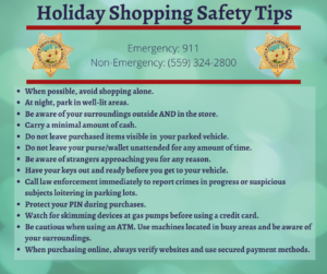 A list of holiday shopping safety tips