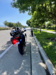 Traffic stop of a dirt bike